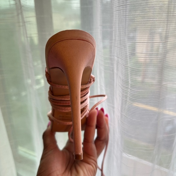 Strappy Baby Pink Ego Official Heels - Picture 2 of 3